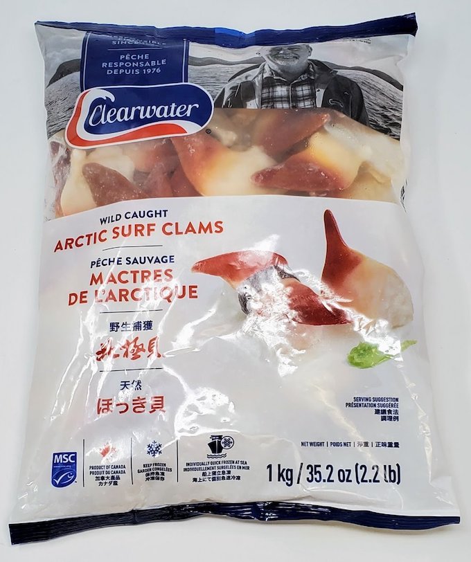 HOKKIGAI Large (Frozen Surf Clam) (1kg/Pack) GroupGo Canada 加团网 多伦多购物 多伦多团购 多伦多打折